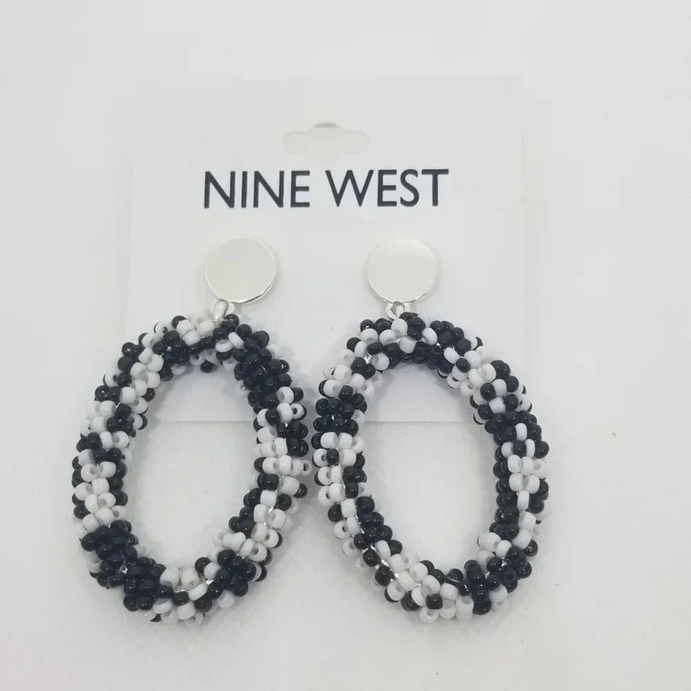 NINE WEST NWT BLACK COLLECTION 3 PAIR EARRINGS BUNDLE